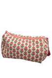 Quilted Makeup/Toiletry Bag- Pink