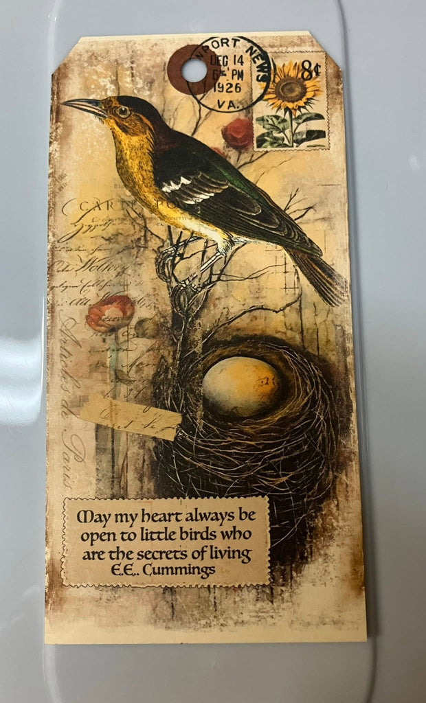 In the Land of Elsewhere Luggage Tag "May my Heart Always be Open"