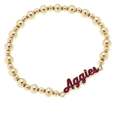 Texas A&M Autograph Stretch Enamel Bracelet
