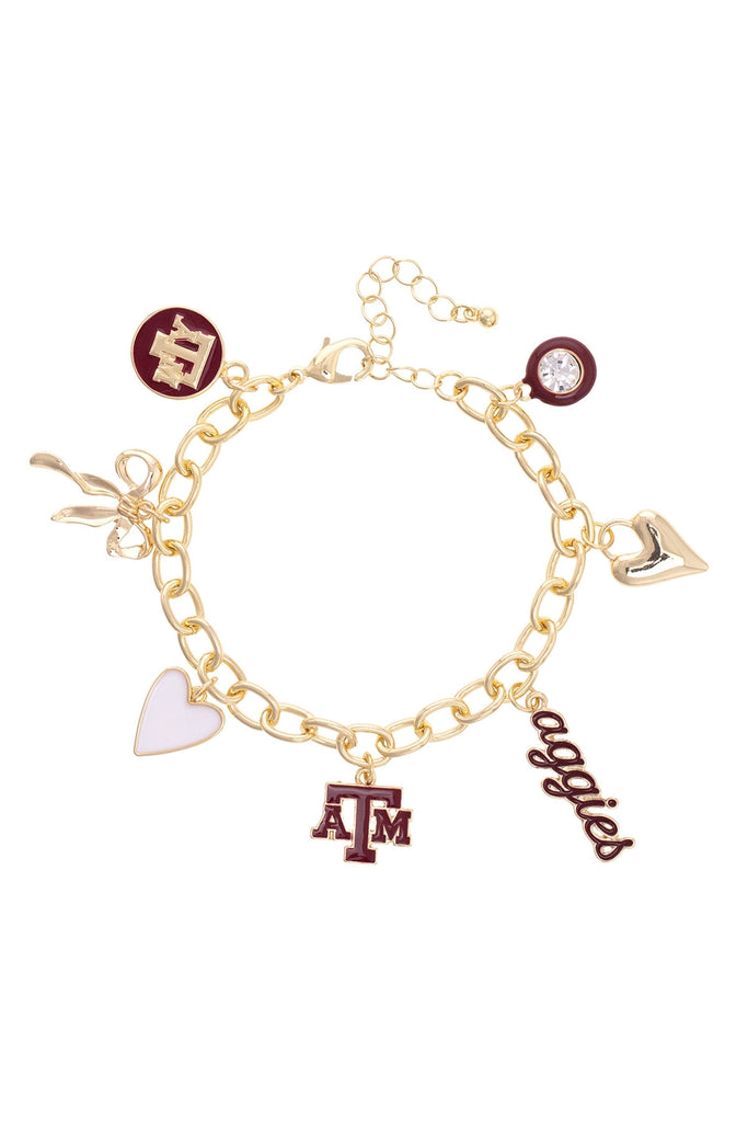 Texas A&M Aggies Icon Charm Bracelet