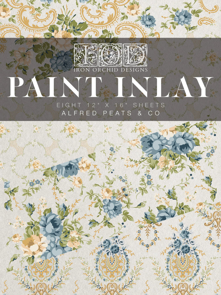 IOD Paint Inlay Alfred Peats & Co 12x16" 8 Pages by Iron Orchid Designs