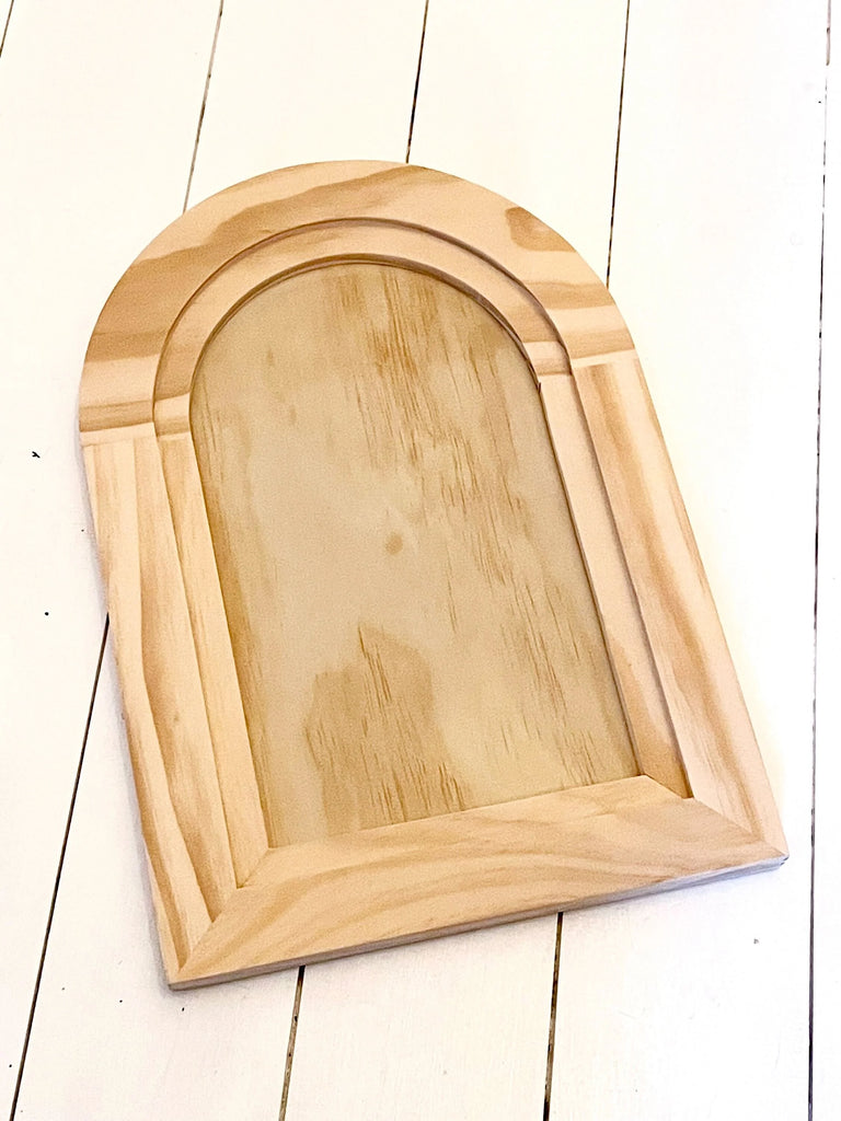 IOD Iron Orchid Designs Arched Wood Gallery Blank 11X16"