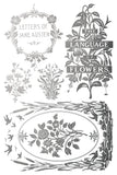 IOD Decor Gilded Foil Transfer Athenaeum 8x12" 8 Sheets Pad by Iron Orchid Designs