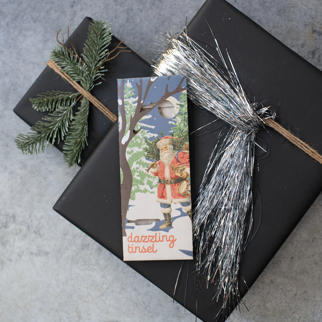 Christmas Ornament- Brilliant Tinsel Gift Tag