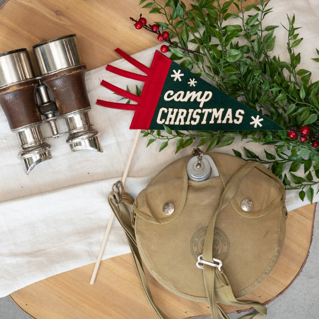 Christmas Ornament- Camp Christmas Pennant