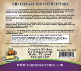 Carmie's Kitchen Caramel Chocolate Fudge Cheesecake Dip