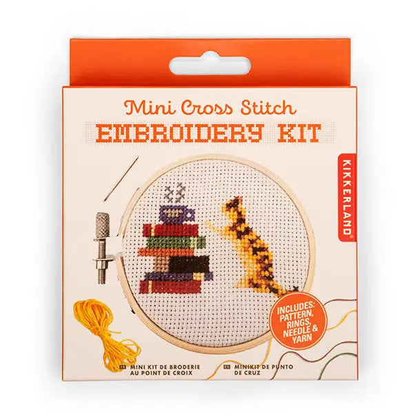 Cross Stitch Embroidery Kit Cat