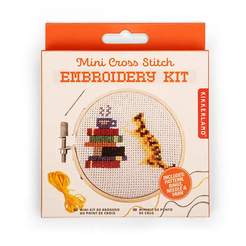 Cross Stitch Embroidery Kit Cat