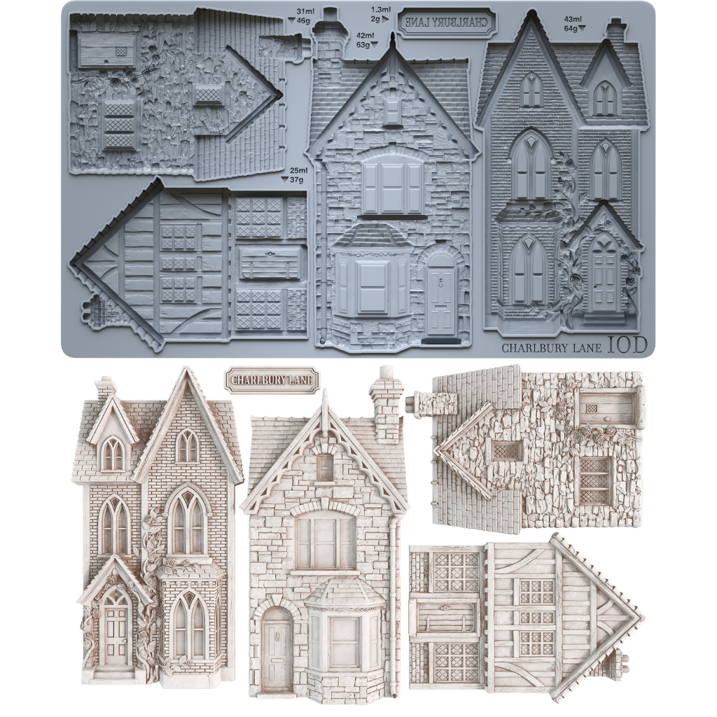 IOD Decor Mould Charlbury Lane 6x10" by Iron Orchid Designs