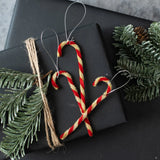 Christmas Ornament- Chenille Candy Cane Ornaments Set of 12