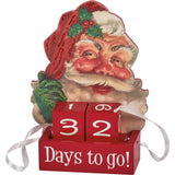 Christmas Santa Days to Go Block Countdown # C312