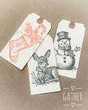 IOD Decor Stamp Christmas Wishes 12" x 12" by Iron Orchid Designs
