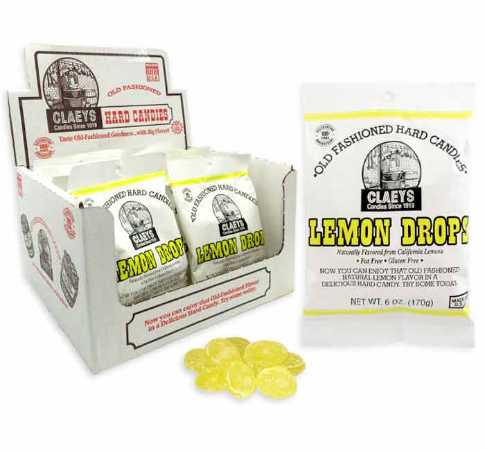 Vintage Style Candy Claeys Old Fashioned Hard Candy Lemon Drops