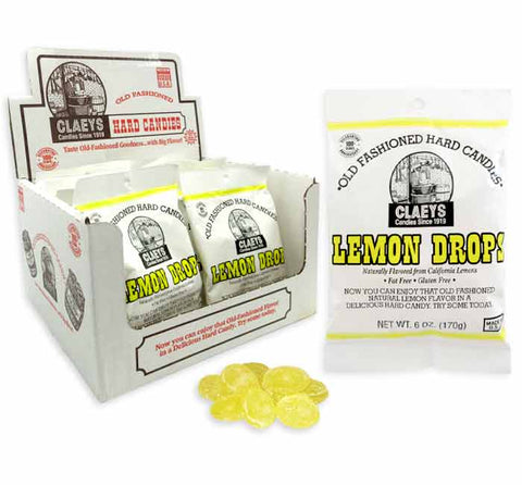 Vintage Style Candy Claeys Old Fashioned Hard Candy Lemon Drops