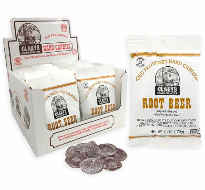 Vintage Style Candy Claeys Old Fashioned Hard Candy Root Beer