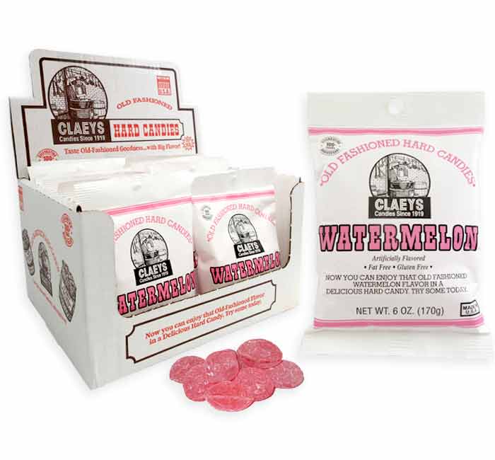 Vintage Style Candy Claeys Old Fashioned Hard Candy Watermelon