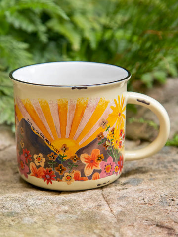 Natural Life Camp Coffee Mug Mountains