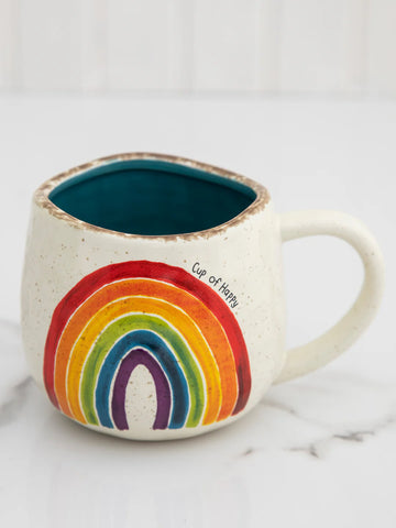Natural Life Artisan Coffee Mug "Cup of Happy"