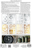 IOD Decor Gilded Foil Transfer Figgy and Flourish 8x12" 8 Sheets Pad by Iron Orchid Designs