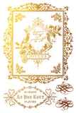 IOD Decor Gilded Foil Transfer Figgy and Flourish 8x12" 8 Sheets Pad by Iron Orchid Designs