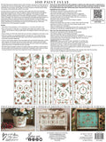 IOD Paint Inlay La Folie 12x16" 8 Pages by Iron Orchid Designs