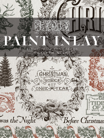 IOD Paint Inlay Twelfth 12th Night 12x16" 8 Pages by Iron Orchid Designs