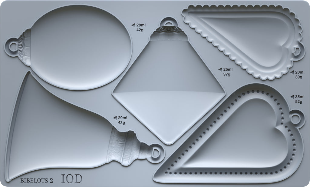 IOD Decor Mould Bibelots 2 6x10" by Iron Orchid Designs