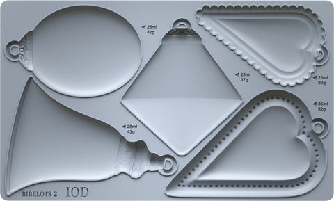 IOD Decor Mould Bibelots 2 6x10" by Iron Orchid Designs