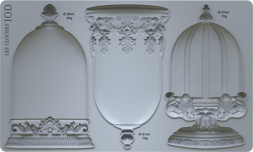 IOD Decor Mould Les Cloches 6x10" by Iron Orchid Designs