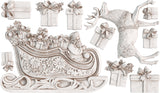 IOD Decor Mould Santa's Sleigh 6x10" by Iron Orchid Designs