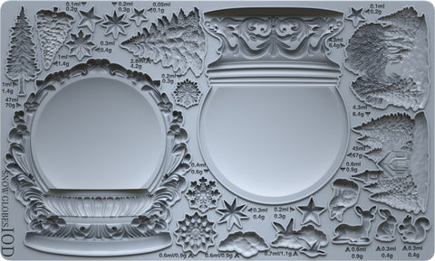 IOD Decor Mould Snow Globes 6x10" by Iron Orchid Designs
