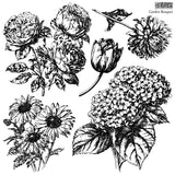 IOD Decor Stamp Garden Bouquet 12x12" by Iron Orchid Designs