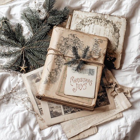 IOD Decor Stamp Christmas Post 12" x 12" by Iron Orchid Designs