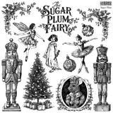 IOD Decor Stamp Sugar Plum 12" x 12" by Iron Orchid Designs