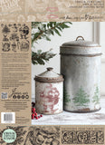 IOD Decor Stamp Christmas Wishes 12" x 12" by Iron Orchid Designs