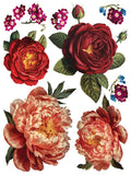 IOD Decor Transfer Collage de Fleurs 12"x16" 8-Pages Pad by Iron Orchid Designs