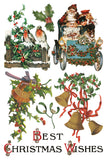 IOD Decor Transfer Christmas Joy 8"X12" 8-Pages Pad by Iron Orchid Designs
