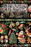 IOD Decor Transfer Kitschy Christmas 8x12" Pad by Iron Orchid Designs