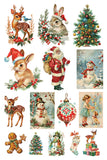 IOD Decor Transfer Kitschy Christmas 8x12" Pad by Iron Orchid Designs