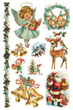 IOD Decor Transfer Kitschy Christmas 8x12" Pad by Iron Orchid Designs