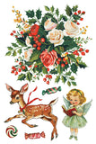 IOD Decor Transfer Kitschy Christmas 8x12" Pad by Iron Orchid Designs