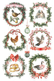 IOD Decor Transfer Partridge Lane 8"X12" 8-Pages Pad by Iron Orchid Designs