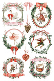 IOD Decor Transfer Partridge Lane 8"X12" 8-Pages Pad by Iron Orchid Designs
