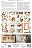 IOD Decor Transfer Santa's Hollow 8"X12" 8-Pages Pad by Iron Orchid Designs