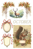 IOD Decor Transfer Santa's Hollow 8"X12" 8-Pages Pad by Iron Orchid Designs
