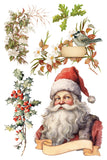 IOD Decor Transfer Santa's Hollow 8"X12" 8-Pages Pad by Iron Orchid Designs