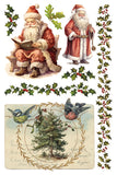 IOD Decor Transfer Santa's Hollow 8"X12" 8-Pages Pad by Iron Orchid Designs