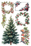 IOD Decor Transfer Yuletide 8x12" Pad by Iron Orchid Designs