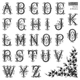 IOD Decor Stamp Dessins de Broderie Labels 6"x6" Four Sheets with Case by Iron Orchid Designs