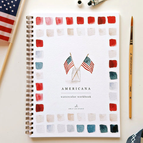 Emily Lex Studios Watercolor Workbook Americana